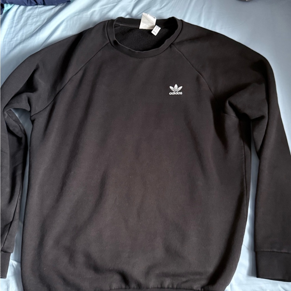 Adidas Essentials Men's Black Crewneck